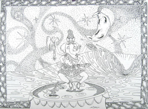 Original pen and ink art 2006 calendars