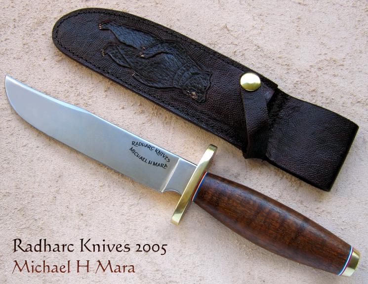 Handmade Medium Bowie knife with sheath