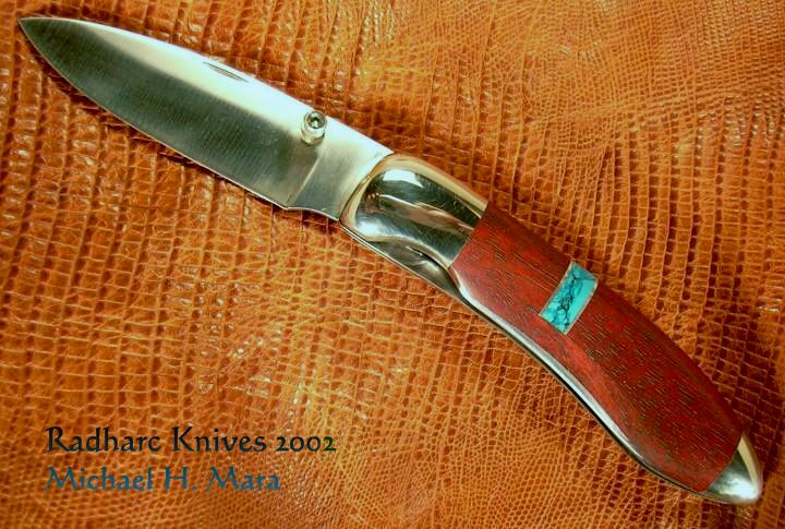 Bloodwood fancy folding knife