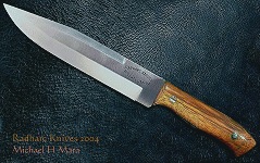 Large custom Goncalo Alves  Bowie knife