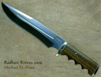 Large Bocote Kodiak Bowie Knife
