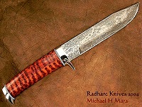 Snakewood Damascus Bowie Knife