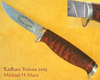 Snakewood Damascus Camping and Hunting knife