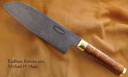 Damascus Santoku Chef's Knife