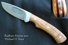 Curly Olive Camp Knife