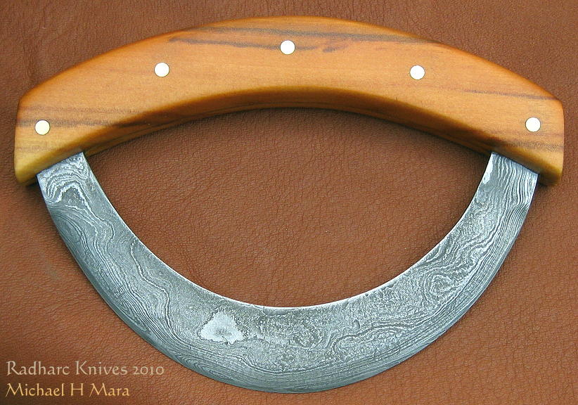 Damascus Ulu knife