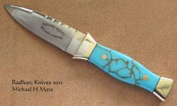 Turquoise Sgian Dubh knife